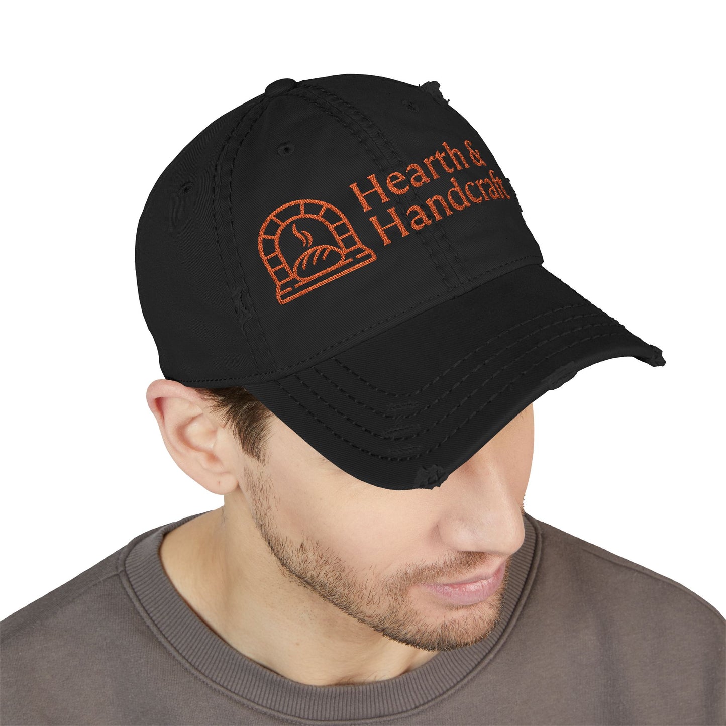 Hearth & Handcraft Vintage Logo Yam Distressed Embroidered Dad Hat
