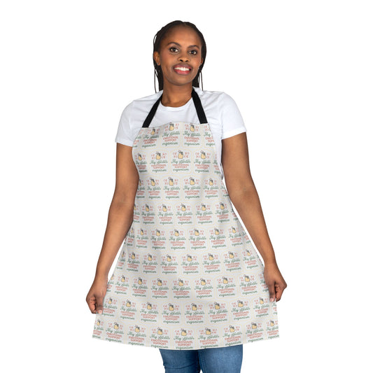 "My Starter Is My Emotional Support Organism" Cute Kitchen Apron