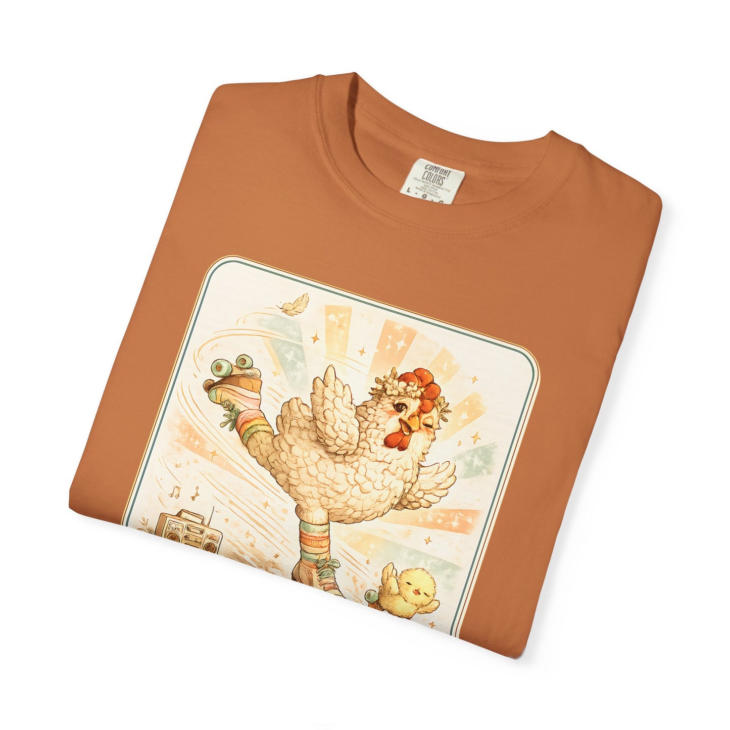Catch Me If You Can Cluckers Vintage Skating Chicken Shirt