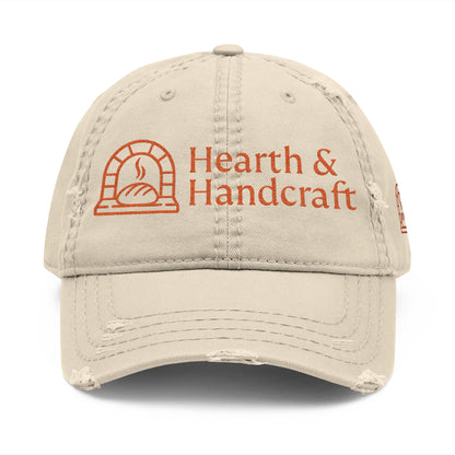 Hearth & Handcraft Vintage Logo Yam Distressed Embroidered Dad Hat