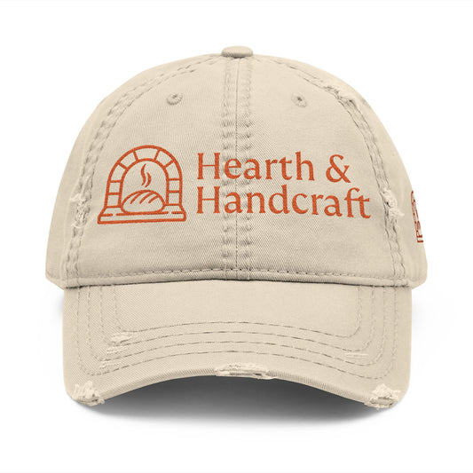 Hearth & Handcraft Vintage Logo Yam Distressed Embroidered Dad Hat