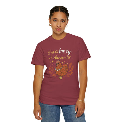 Funny Chicken T-Shirt — "I'm a Fancy Chicken Tender" Farm Animal Tee