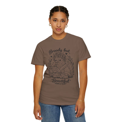 Broody But Beautiful Hen Graphic Tee – Cozy Chicken Lover Shirt