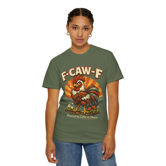 F‑CAW‑F Vintage Chicken Shirt Funny Rooster Tee for Homesteaders & Chicken Keepers