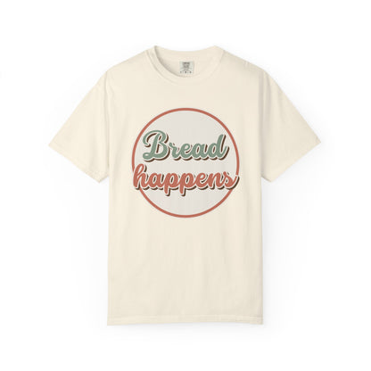 Bread Happens T-Shirt — Vintage Sage & Terracotta Baker Tee