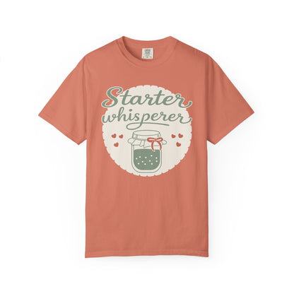 Starter Whisperer T-Shirt — Cute Mason Jar Fermentation Tee for Home Canning & Kombucha Lovers