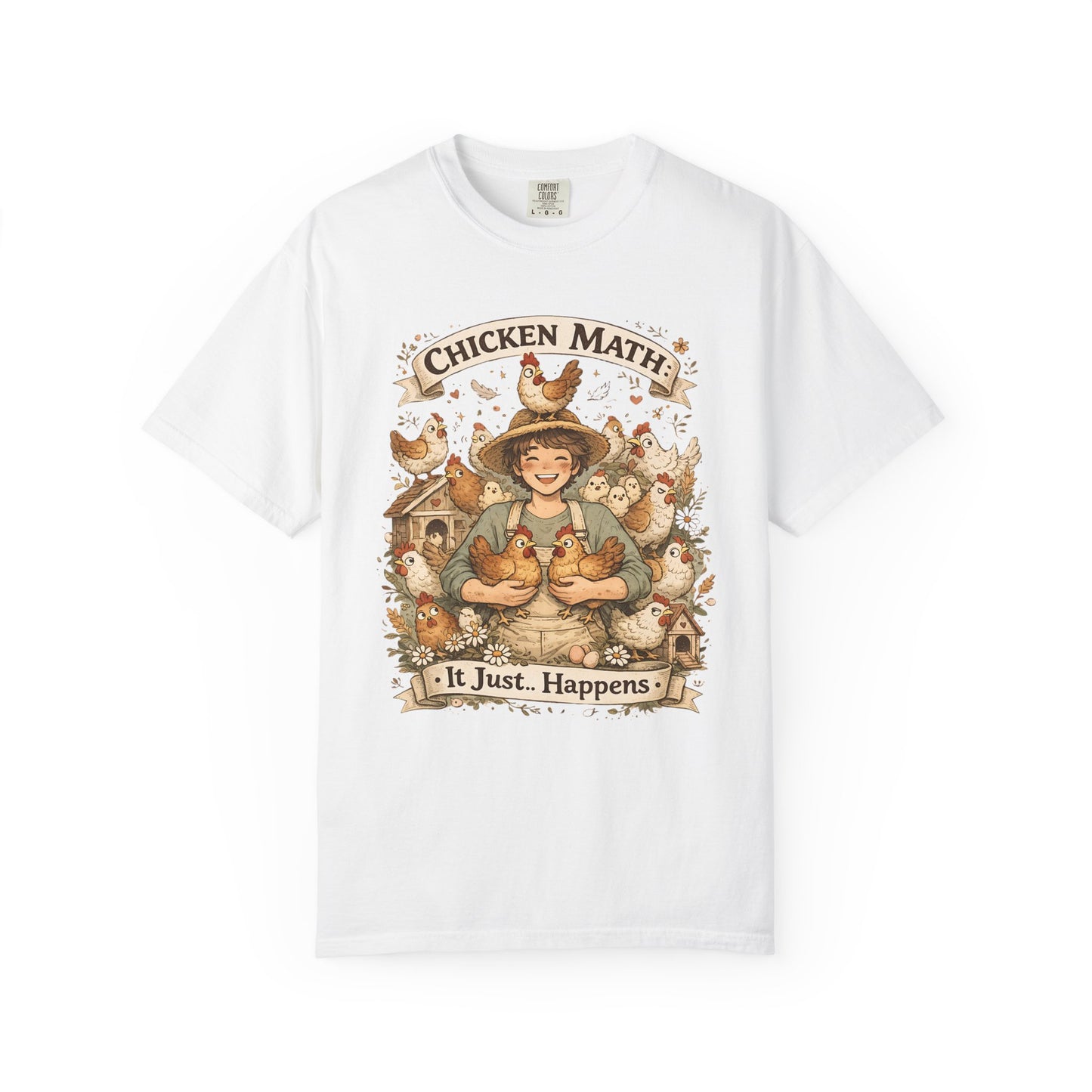 Chicken Math – It Just Happens Funny Chicken Keeper Humor