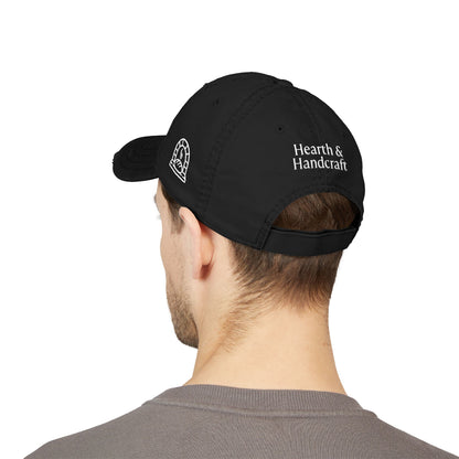 Hearth & Handcraft Vintage Logo Yam Distressed Embroidered Dad Hat