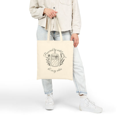 Powered by Wild Yeast & Cozy Vibes Cotton Canvas Market Tote
