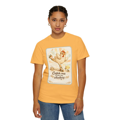 Catch Me If You Can Cluckers Vintage Skating Chicken Shirt