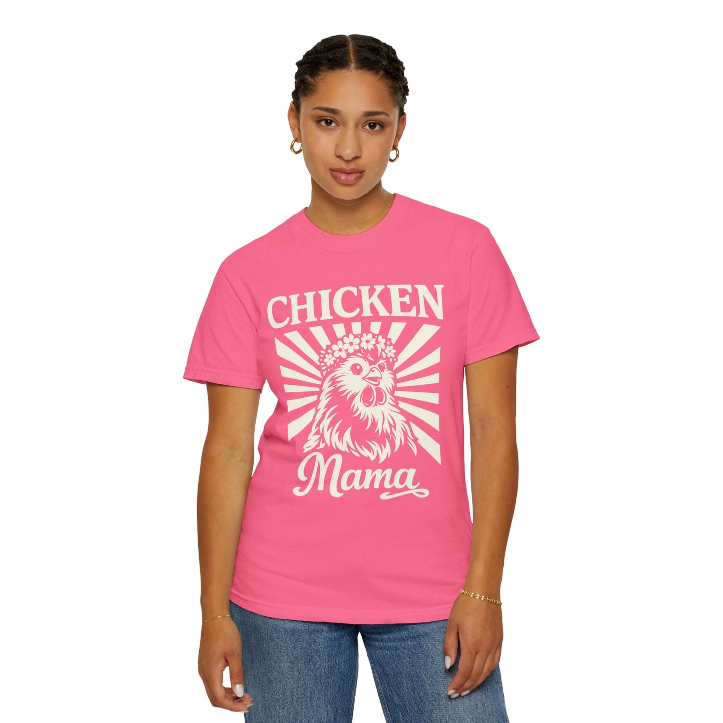 Chicken Mama T-Shirt — Retro Hen Farm Mom Tee