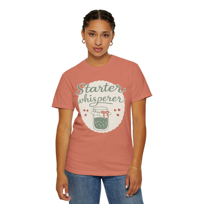 Starter Whisperer T-Shirt — Cute Mason Jar Fermentation Tee for Home Canning & Kombucha Lovers