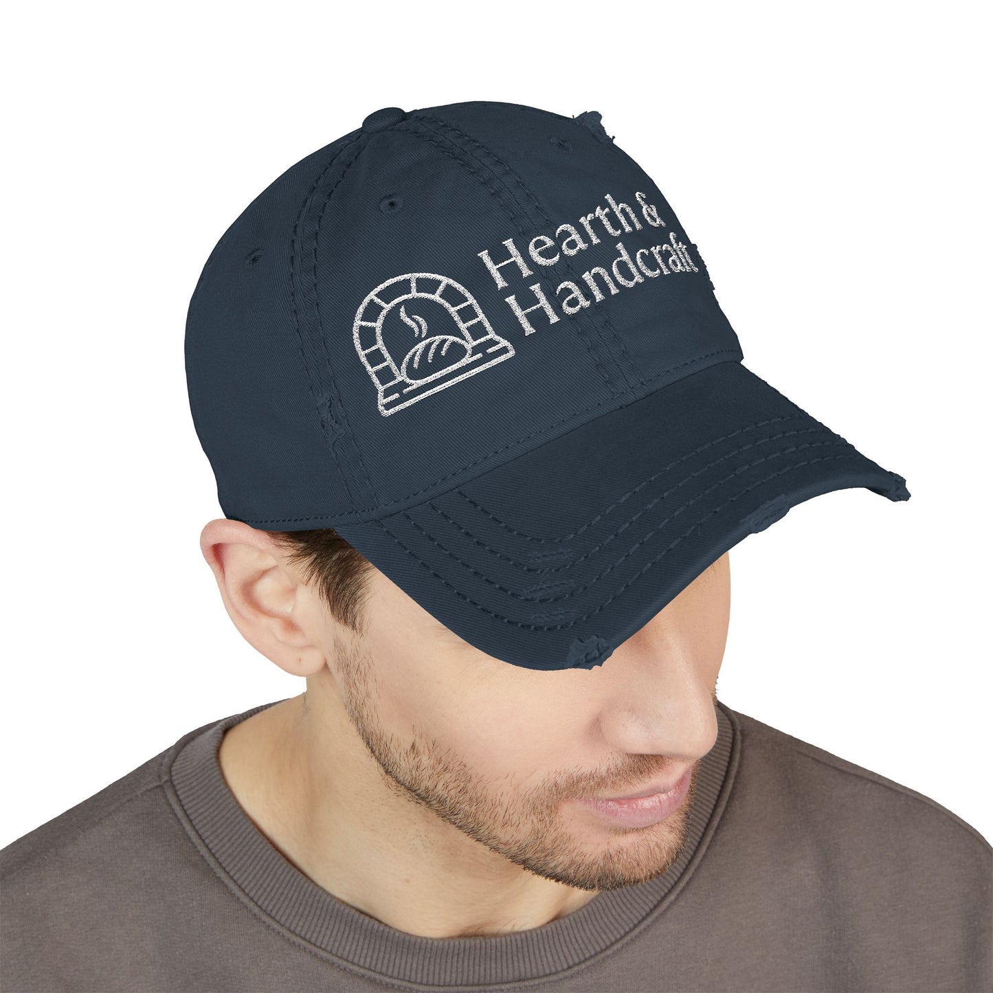 Hearth & Handcraft Vintage Logo Yam Distressed Embroidered Dad Hat