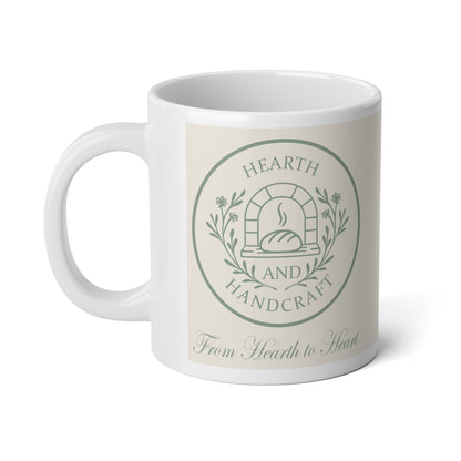 Hearth and Handcraft Logo - Feed the Starter Feed the Soul Jumbo Mug