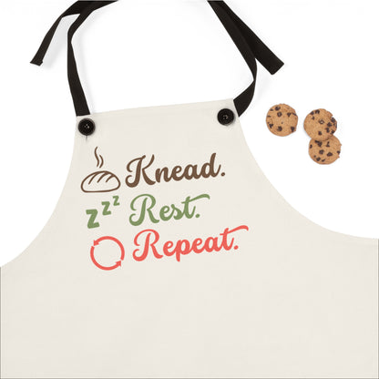 Apron - "Knead. Rest. Repeat." Baking Apron for Bakers & Home Cooks