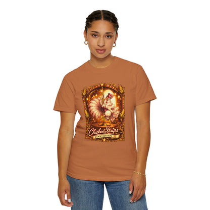 Funny Chicken Strips Shirt – Vintage Coop Edition Chicken Humor Tee