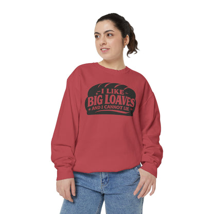 Bread Lover Sweatshirt – "I Like Big Loaves and I Cannot Lie" Cozy Graphic Crewneck