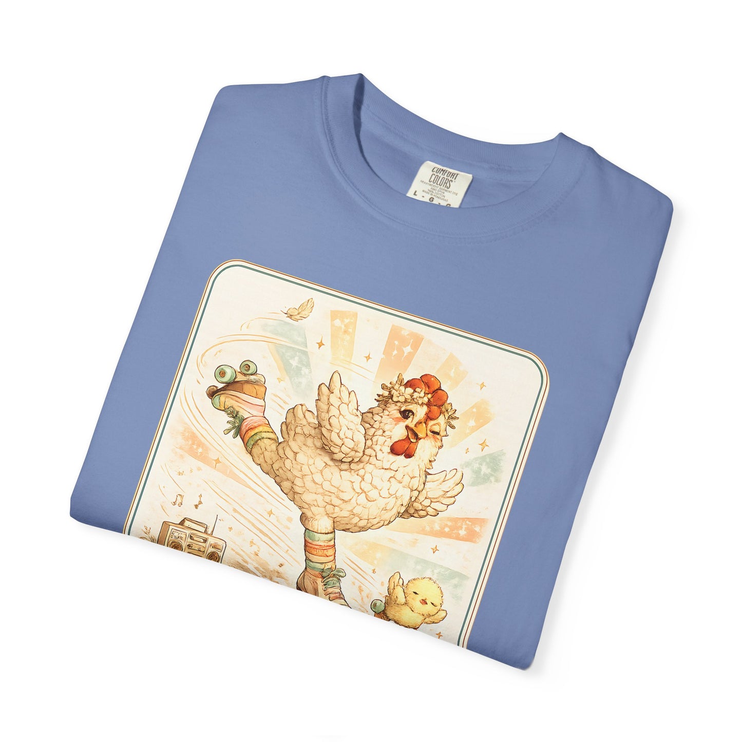Catch Me If You Can Cluckers Vintage Skating Chicken Shirt