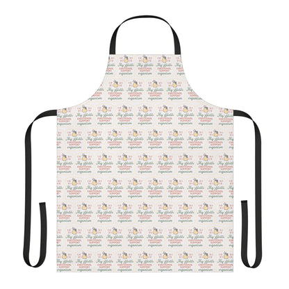 "My Starter Is My Emotional Support Organism" Cute Kitchen Apron