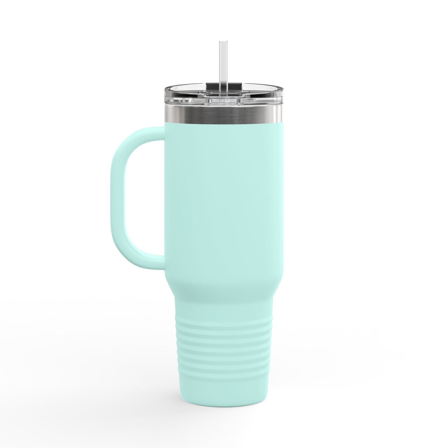 40oz Insulated Travel Mug — "Knead, Rest, Repeat" Baking Quote Tumbler