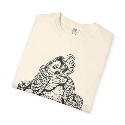 Cozy and Clucky Chicken with Coffee Farmhouse Humor