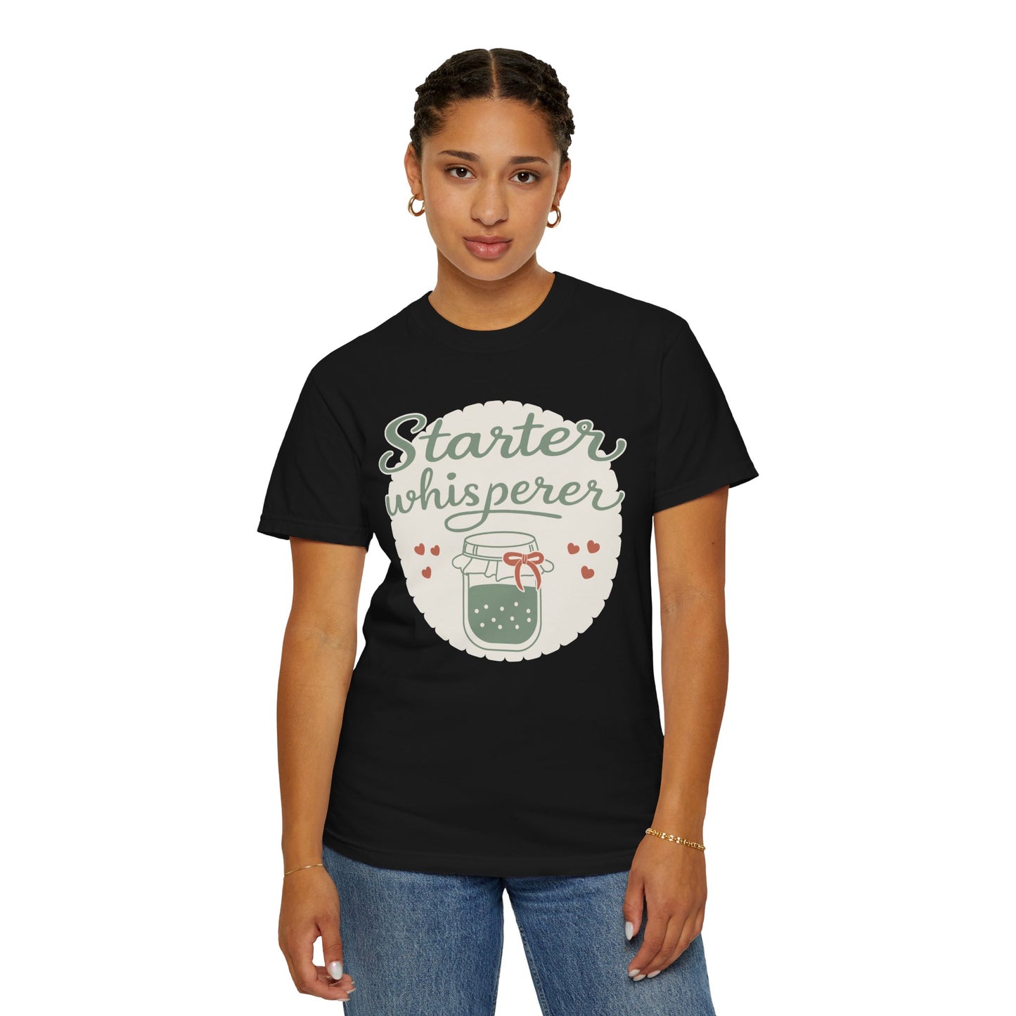 Starter Whisperer T-Shirt — Cute Mason Jar Fermentation Tee for Home Canning & Kombucha Lovers