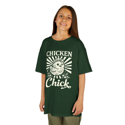 Kids T-Shirt — "Chicken Chick" Cute Retro Chick Tee for Children