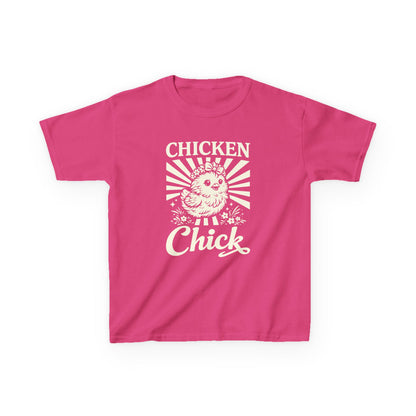 Kids T-Shirt — "Chicken Chick" Cute Retro Chick Tee for Children