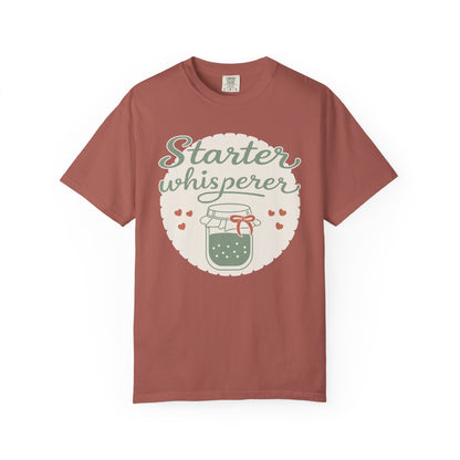 Starter Whisperer T-Shirt — Cute Mason Jar Fermentation Tee for Home Canning & Kombucha Lovers