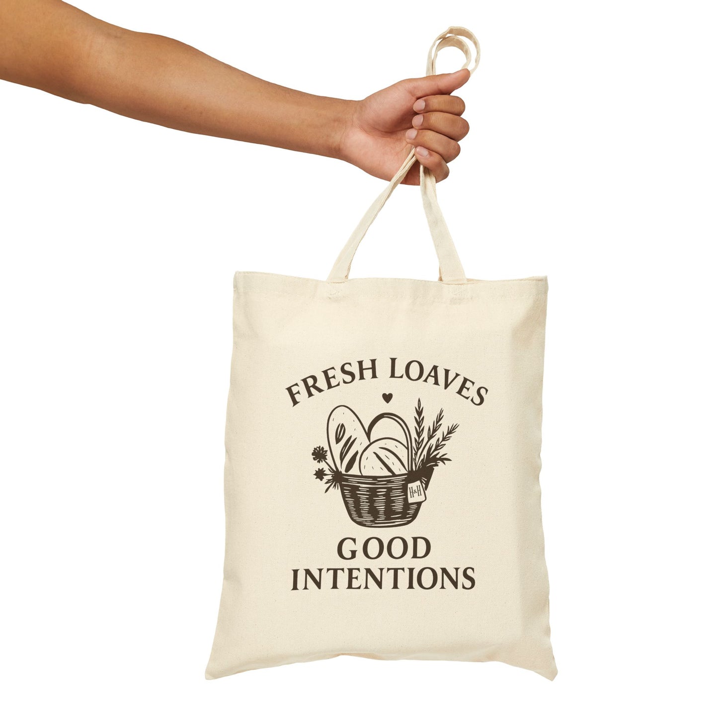 Fresh Loaves, Good Intentions Canvas Market Tote