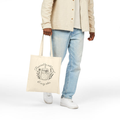 Powered by Wild Yeast & Cozy Vibes Cotton Canvas Market Tote