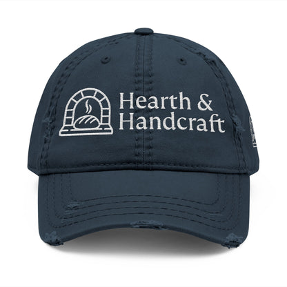 Hearth & Handcraft Vintage Logo Yam Distressed Embroidered Dad Hat
