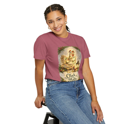 Cluck the Halls Christmas Chicken Shirt – Festive Farm Holiday Tee