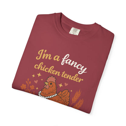 Funny Chicken T-Shirt — "I'm a Fancy Chicken Tender" Farm Animal Tee
