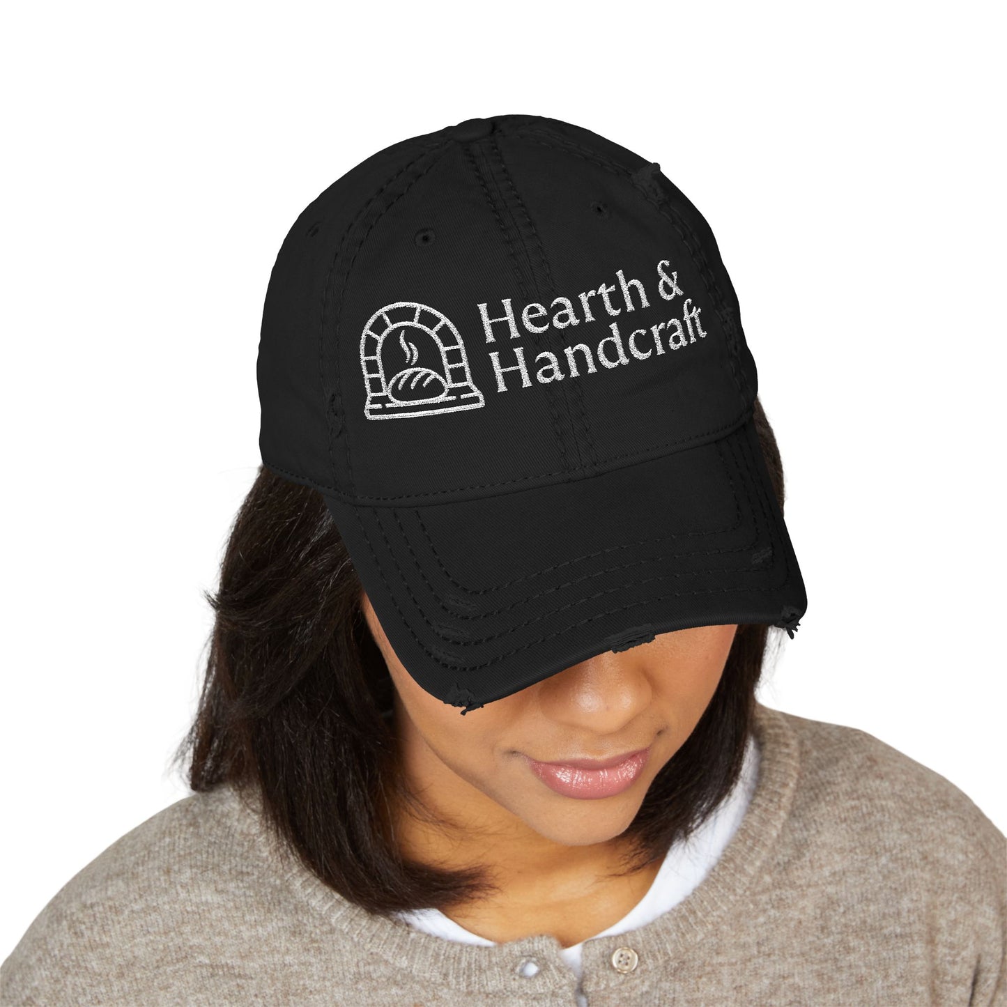 Hearth & Handcraft Vintage Logo Yam Distressed Embroidered Dad Hat