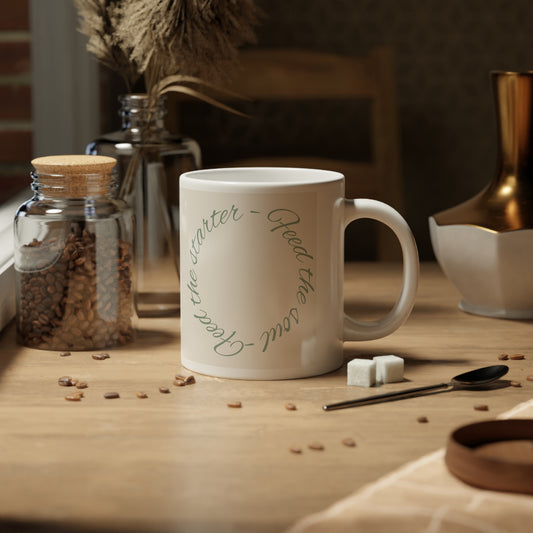 Hearth and Handcraft Logo - Feed the Starter Feed the Soul Jumbo Mug