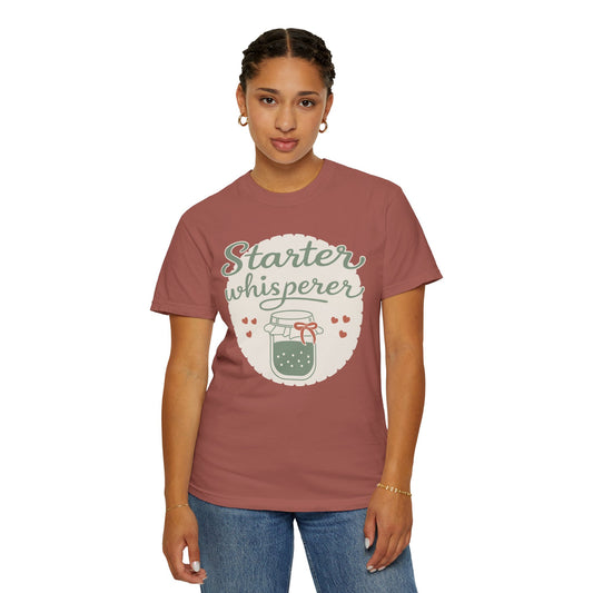 Starter Whisperer T-Shirt — Cute Mason Jar Fermentation Tee for Home Canning & Kombucha Lovers
