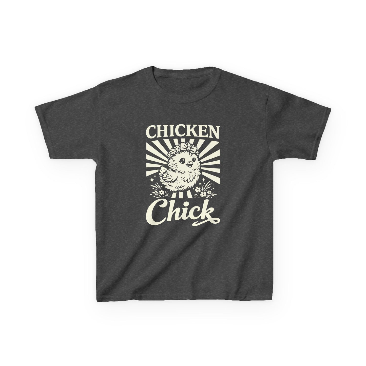 Kids T-Shirt — "Chicken Chick" Cute Retro Chick Tee for Children