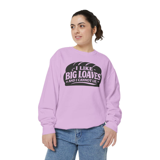 Bread Lover Sweatshirt – "I Like Big Loaves and I Cannot Lie" Cozy Graphic Crewneck