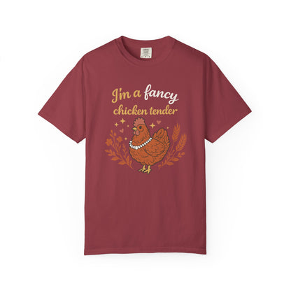 Funny Chicken T-Shirt — "I'm a Fancy Chicken Tender" Farm Animal Tee