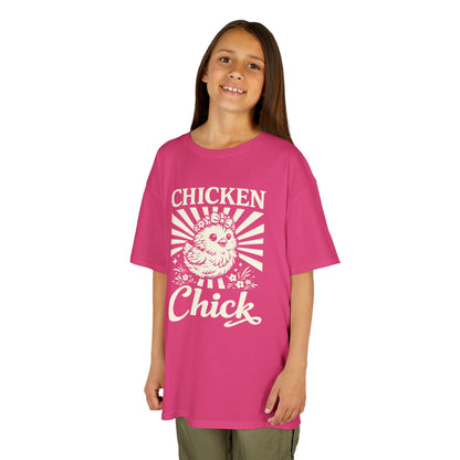 Kids T-Shirt — "Chicken Chick" Cute Retro Chick Tee for Children