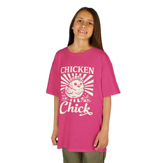 Kids T-Shirt — "Chicken Chick" Cute Retro Chick Tee for Children