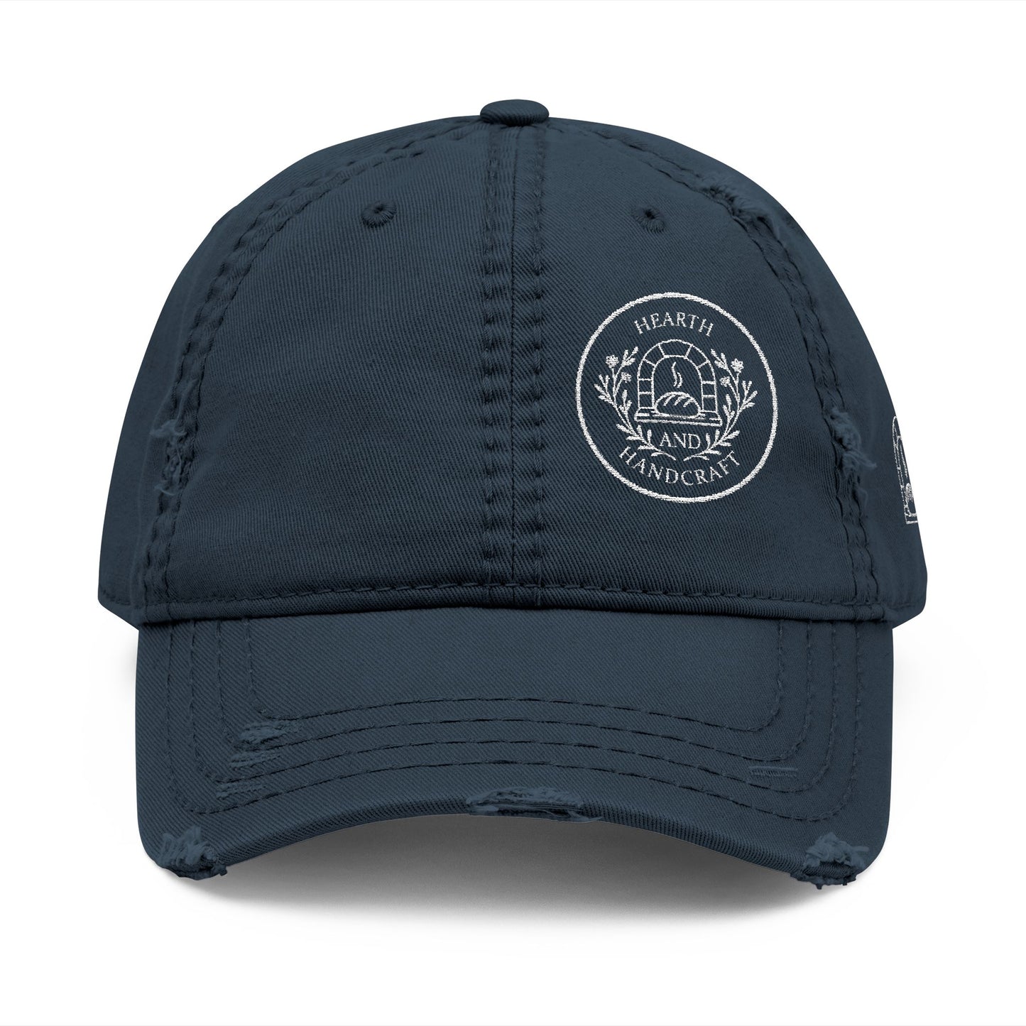 Hearth & Handcraft Vintage Logo Distressed Embroidered Dad Hat