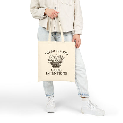 Fresh Loaves, Good Intentions Canvas Market Tote